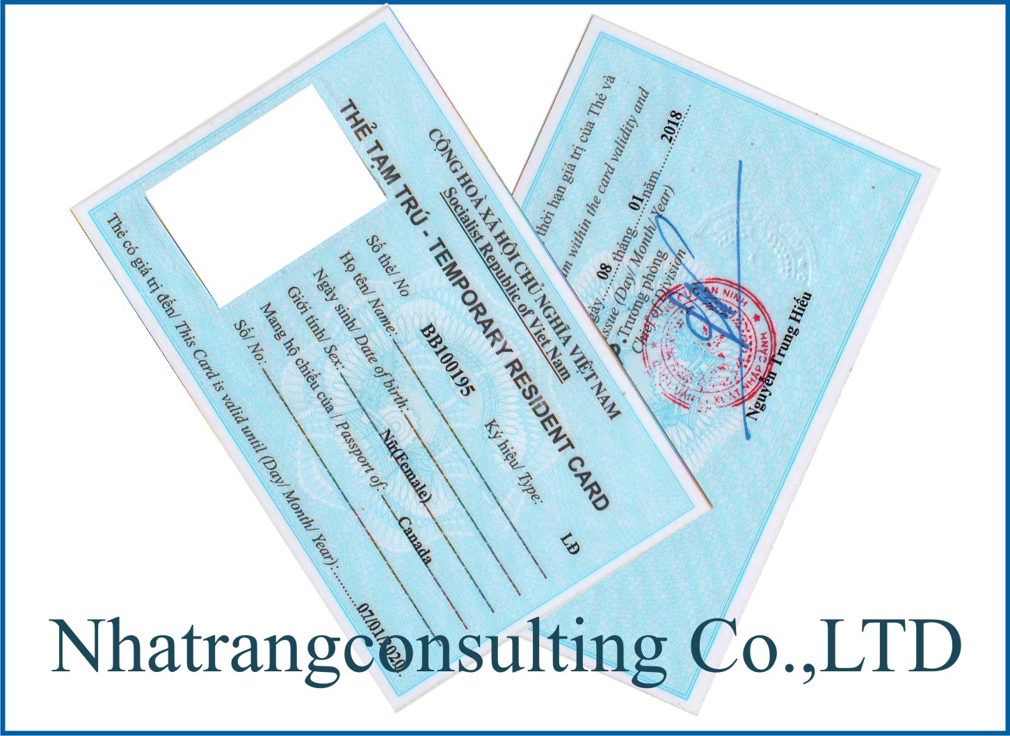Thẻ tạm trú cho người nước ngoài